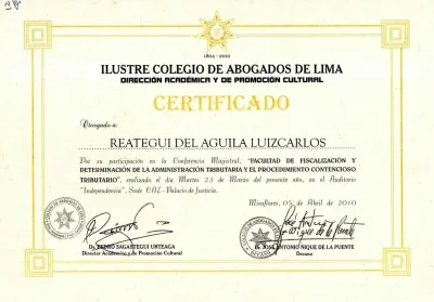 Miniatura del documento: Conferencia magistral de fiscalización tributaria — Colegio de Abogados de Lima