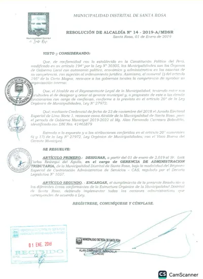 Miniatura del documento: Resolución de designación — Santa Rosa